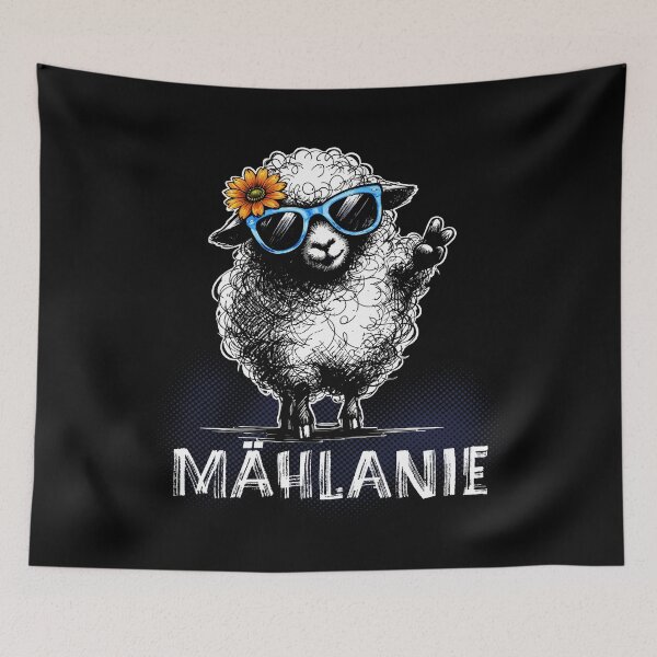 Item preview, Mählenie Cool Sheep Illustration Funny Wordplay designed and sold by CreareAT.
