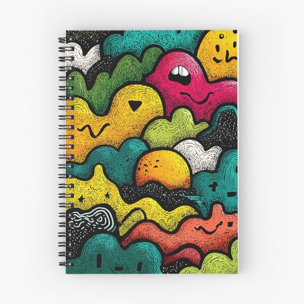 Item preview, Abstract Kawaii Doodles - Textured Psychedelic Pattern designed and sold by Teepot888.