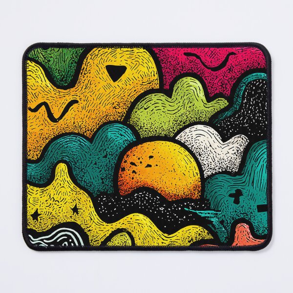 Item preview, Abstract Kawaii Doodles - Textured Psychedelic Pattern designed and sold by Teepot888.
