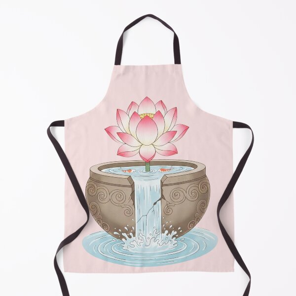 Artikelvorschau, Zen-Lotusblumen-Wasserfall in Steinschale entworfen und verkauft von SakuraVibes.