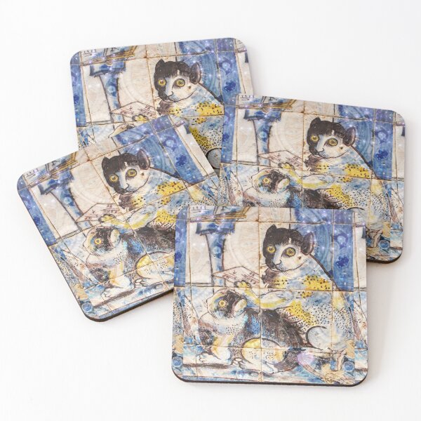 Item preview, Azulejo Cat Musician designed and sold by itkacreations.