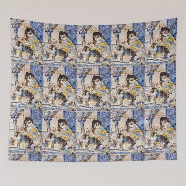 Item preview, Azulejo Cat Musician designed and sold by itkacreations.