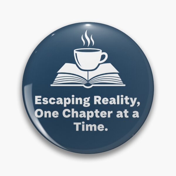 Item preview, Escaping Reality One Chapter at a Time - Book & Coffee Lover Sticker designed and sold by ZYNORAworld.