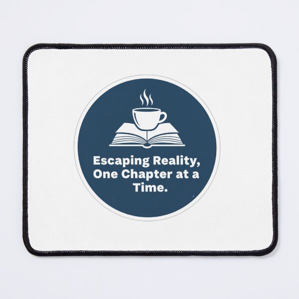 Item preview, Escaping Reality One Chapter at a Time - Book & Coffee Lover Sticker designed and sold by ZYNORAworld.