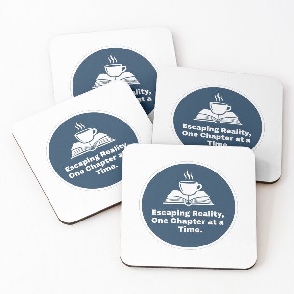 Item preview, Escaping Reality One Chapter at a Time - Book & Coffee Lover Sticker designed and sold by ZYNORAworld.