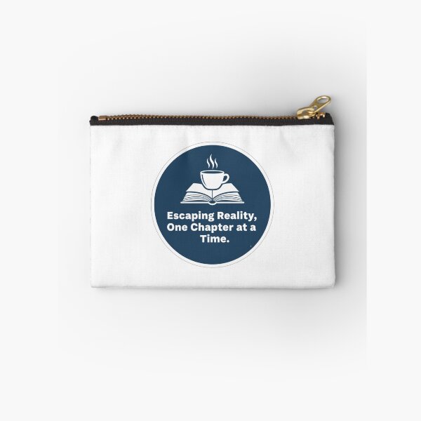 Item preview, Escaping Reality One Chapter at a Time - Book & Coffee Lover Sticker designed and sold by ZYNORAworld.