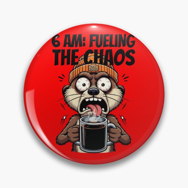 Item preview, 6 AM Fueling The Chaos – Crazy Meerkat Coffee – mAXiBoOM Original designed and sold by mAXiBoOM.