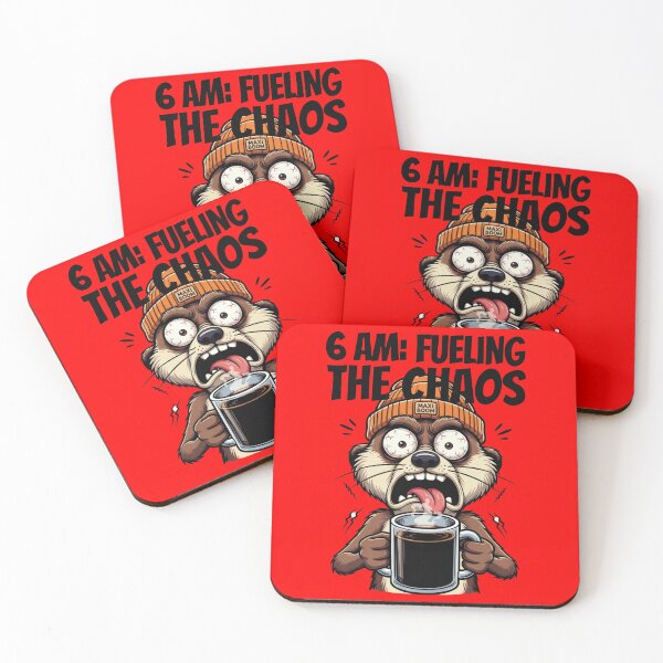 Item preview, 6 AM Fueling The Chaos – Crazy Meerkat Coffee – mAXiBoOM Original designed and sold by mAXiBoOM.