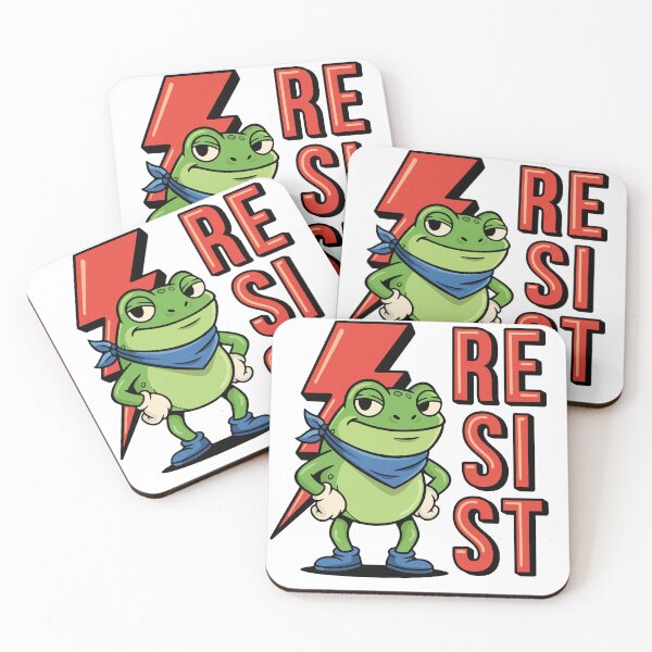 Item preview, Portland Frog Says RESIST Lightning Strike designed and sold by LinaValearte.