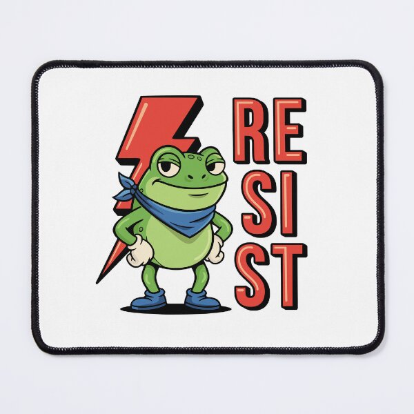 Item preview, Portland Frog Says RESIST Lightning Strike designed and sold by LinaValearte.
