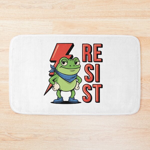Item preview, Portland Frog Says RESIST Lightning Strike designed and sold by LinaValearte.