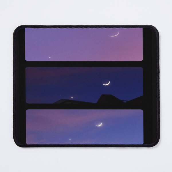 Item preview, Drawing of Purple twilight crescent moon designed and sold by NivyasArtistry.