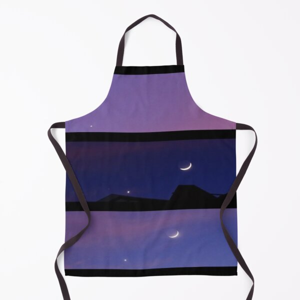 Item preview, Drawing of Purple twilight crescent moon designed and sold by NivyasArtistry.