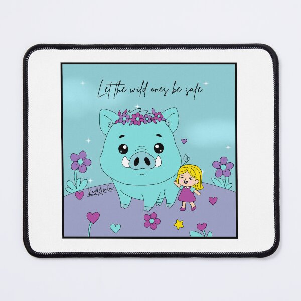Item preview, Let the Wild Ones Be Safe – Gentle Wildlife Illustration by Olga Schembri designed and sold by Keddmia.