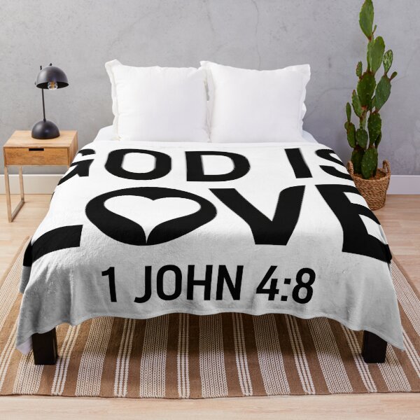 Item preview, God Is Love 1 John 4 8 Christian Bible Verse. designed and sold by loveandlightrb.