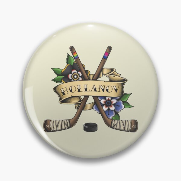 Item preview, Heated Rivalry Hollanov Hockey Sticks - Traditional Tattoo  designed and sold by GeekSheekDraws.