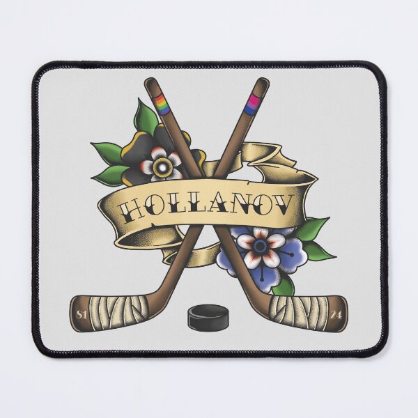 Item preview, Heated Rivalry Hollanov Hockey Sticks - Traditional Tattoo  designed and sold by GeekSheekDraws.