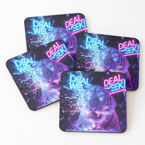 Item preview, Neon Roar in Electric Blue designed and sold by TreatLLC.
