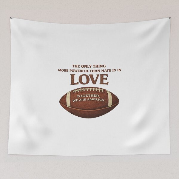 Item preview, The Only Thing More Powerful Than Hate Is Love-Together We Are America designed and sold by sahbender.
