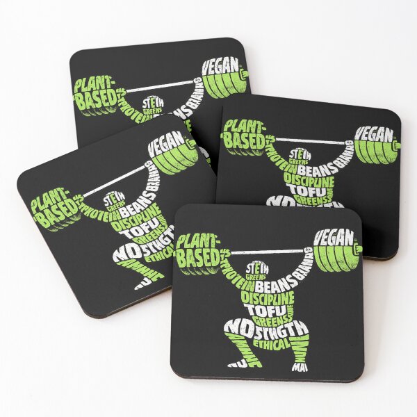 Item preview, Plant-Based Power – Vegan Strength Word Art designed and sold by VibeOffline Studio.