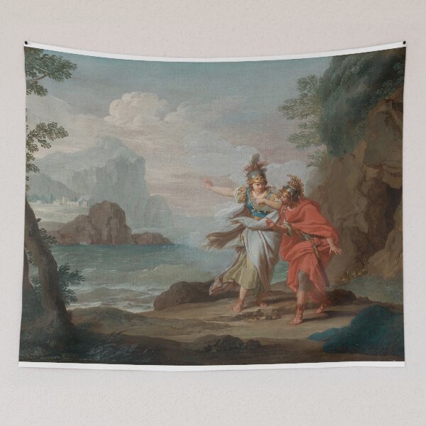 Item preview, Athena Appearing To Odysseus Ithaca Mythology designed and sold by Retr0Tshirts.