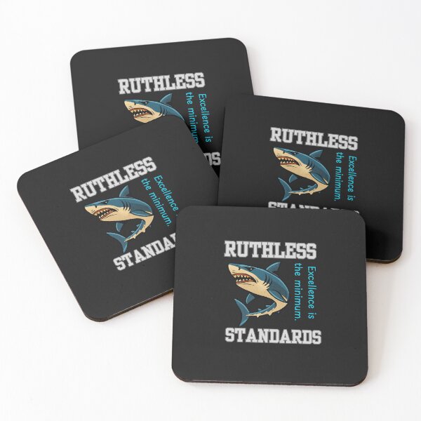 Item preview, Ruthless Standards Shark – Luxury Minimal High Performance Motivation Design designed and sold by AdicretorDesign.