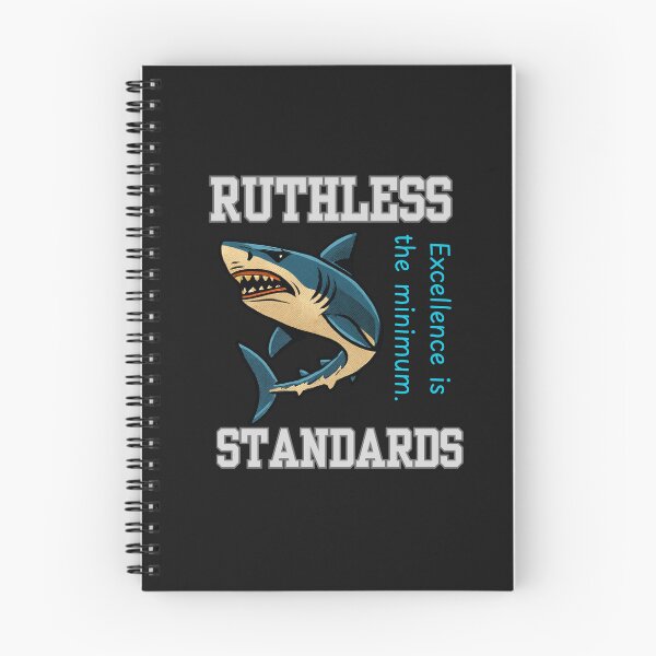Item preview, Ruthless Standards Shark – Luxury Minimal High Performance Motivation Design designed and sold by AdicretorDesign.