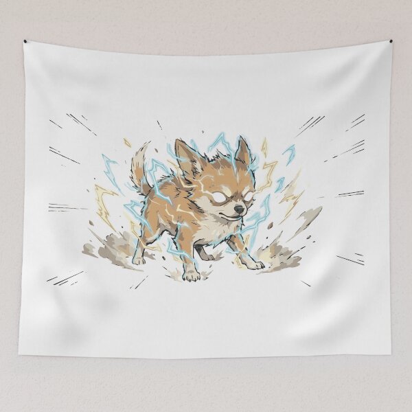 Item preview, Powered By Rage Funny Electric Chihuahua designed and sold by Petzzz.