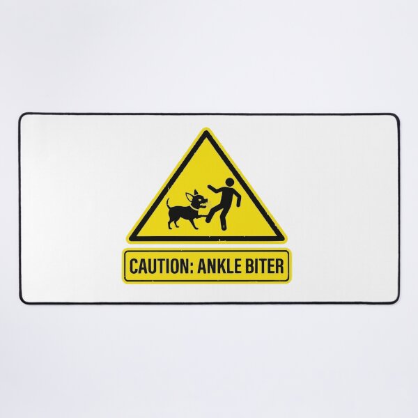 Item preview, Beware Of The Ankle Biter Chihuahua Warning Sign designed and sold by Petzzz.