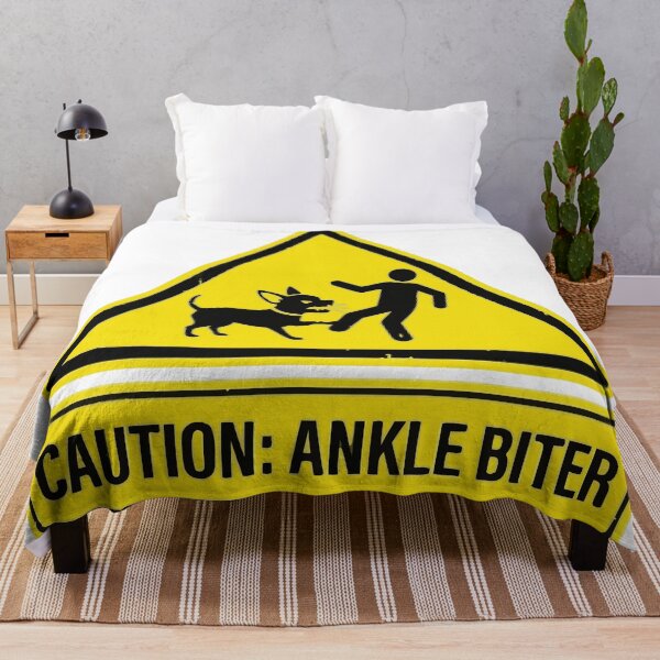 Item preview, Beware Of The Ankle Biter Chihuahua Warning Sign designed and sold by Petzzz.