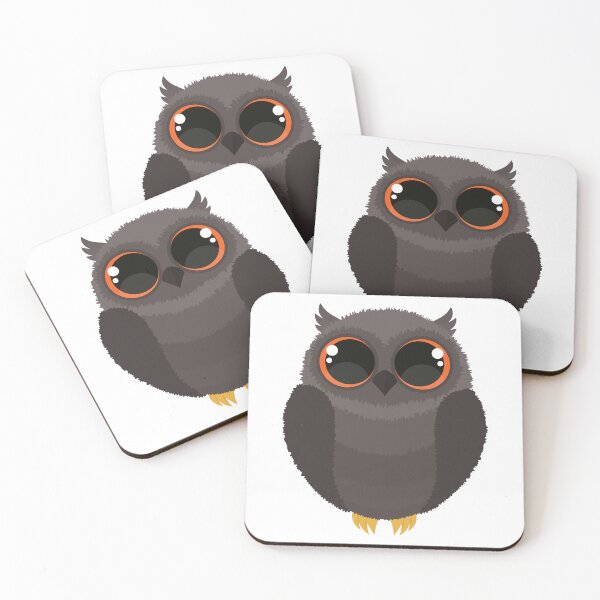Item preview, Cute Black Baby Owl designed and sold by Captain Creative.