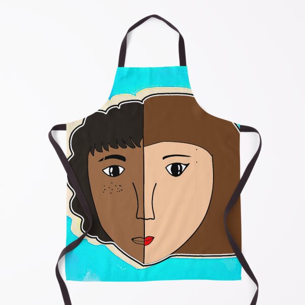 Item preview, "Split Face Portrait Representing Diversity and Unity" designed and sold by nighttime1990.