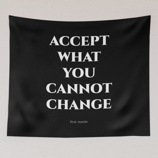 Item preview, Accept What You Cannot Change – Stoic Discipline Quote designed and sold by BrushRushX.