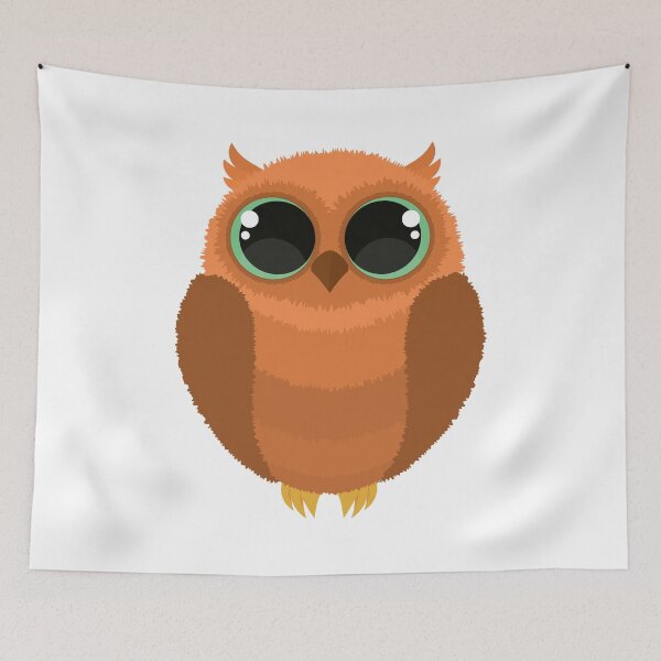 Item preview, Cute Orange Baby Owl designed and sold by Captain Creative.