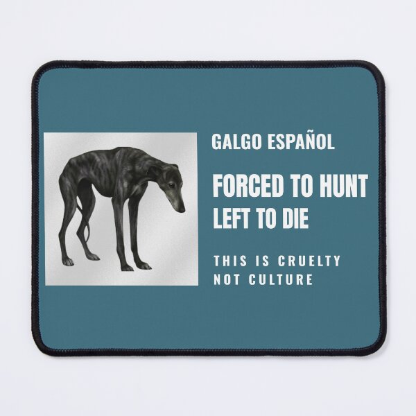 Item preview, Galgos Español: Lives Left Behind — Awareness Design designed and sold by Pawethic Prints Studio.