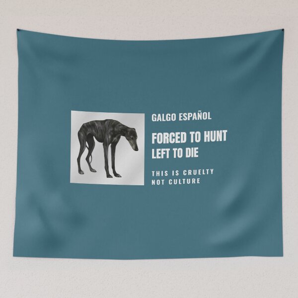 Item preview, Galgos Español: Lives Left Behind — Awareness Design designed and sold by Pawethic Prints Studio.