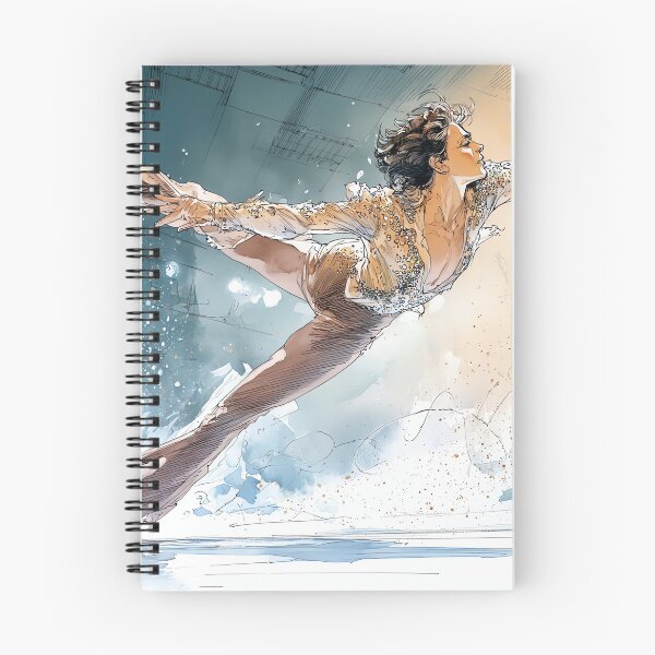 Item preview, Title:  Winter Olympics Ice Skater - Watercolor Art designed and sold by Banal25.