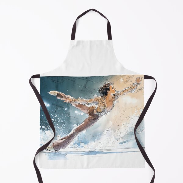 Item preview, Title: Winter Olympics Ice Skater - Watercolor Art designed and sold by Banal25.