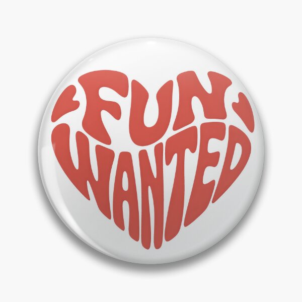 Item preview, Fun wanted, heart shape, caption, red designed and sold by wizard-work.