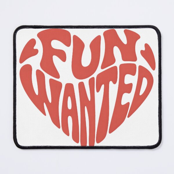 Item preview, Fun wanted, heart shape, caption, red designed and sold by wizard-work.