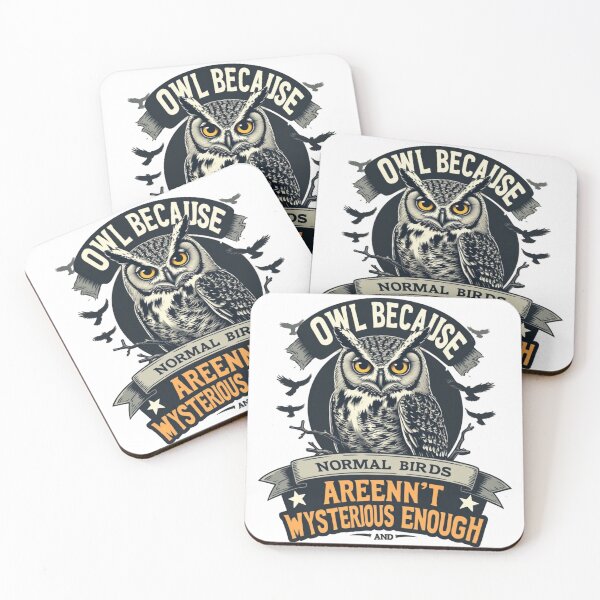 Item preview, Mysterious Owl - "Normal Birds Aren’t Wise Enough" Vintage Design designed and sold by sanorastyle.