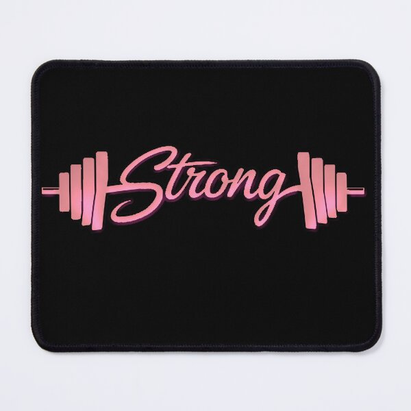 Item preview, Strong Gym Design with Weight Bar – Minimalist and Motivating Fitness Style designed and sold by AstronautMerch.