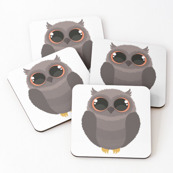 Item preview, Cute Dark Brown Baby Owl designed and sold by Captain Creative.