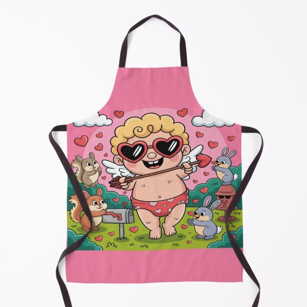 Item preview, Cool Cupid Love Strike | Funny Valentine's Day Animals Cartoon designed and sold by Midnight Veil Designs.