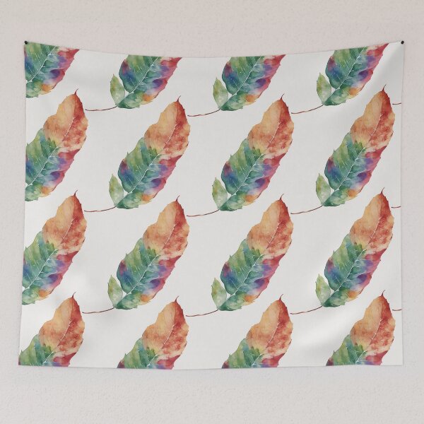 Item preview, Airy Watercolor Boho Leaf Repeat Pattern designed and sold by sana designer.