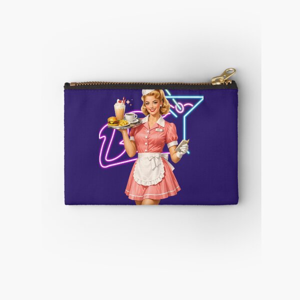 Item preview, Vintage Pin-Up Waitress – Retro Diner Girl 1950s Style Illustration designed and sold by Bea May Bombshell Studio.
