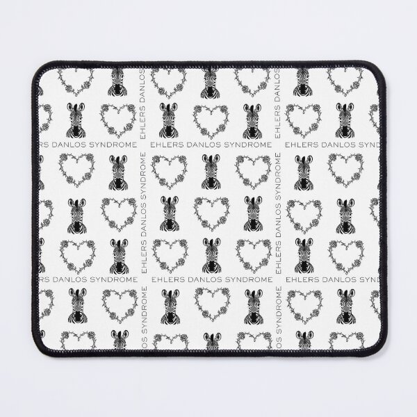 Item preview, Dark Ehlers Danlos Syndrome Zebra Pattern – Gothic EDS Awareness Design designed and sold by ZebraDazzleDesigns.