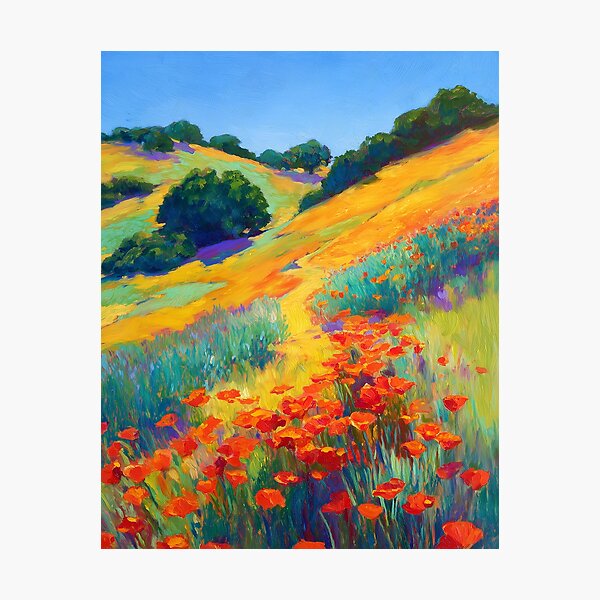 Item preview, Vibrant Wildflower Valley with Red Poppies designed and sold by M&A Design House.