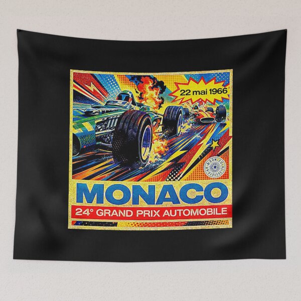 Item preview, Vintage Monaco Grand Prix 1966 Poster Variation #1 designed and sold by Helios Be. Lavsh.