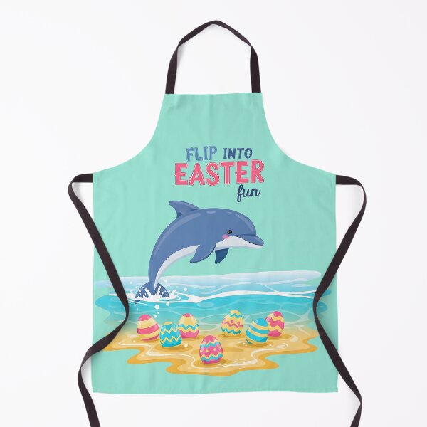 Item preview, Flip Into Easter Fun – Cute Dolphin Easter Illustration designed and sold by Sea Gem.